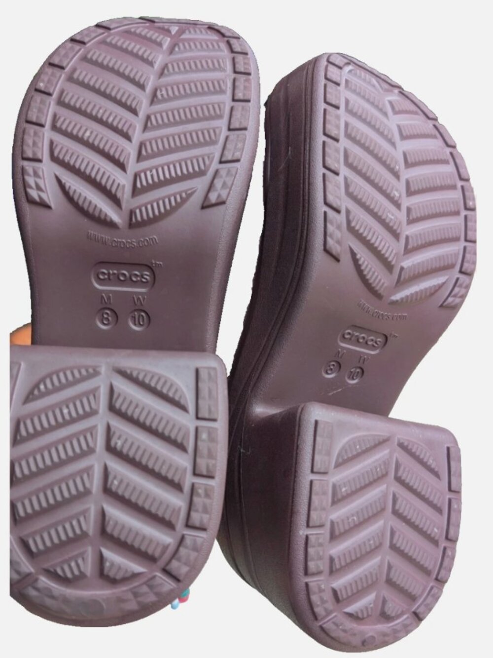 Crocs Siren Clog High Heel Platform Sandal Mocha Brown Women’s 10 - Picture 7 of 8